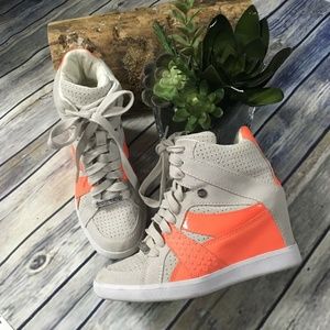 Coach Wedge Fashion Sneakers: Alexis Orange white